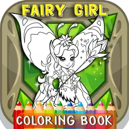 涂鸦仙女着色书：免费游戏为孩子和幼儿！
